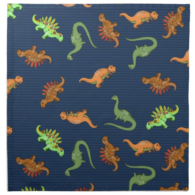 Cute Dinosaurs Pattern Napkin (Front)