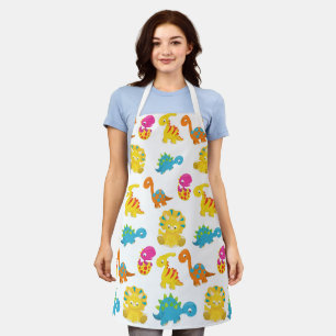 Cute Dinosaurs, Pattern Of Dinosaurs, Baby Dino Apron