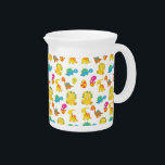 Cute Dinosaurs, Pattern Of Dinosaurs, Baby Dino Beverage Pitcher<br><div class="desc">Cute,  fun and adorable pattern with baby dinosaurs and eggs. Modern and trendy gift,  perfect for the dinosaur lover in your life.</div>