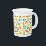Cute Dinosaurs, Pattern Of Dinosaurs, Baby Dino Beverage Pitcher<br><div class="desc">Cute,  fun and adorable pattern with baby dinosaurs and eggs. Modern and trendy gift,  perfect for the dinosaur lover in your life.</div>