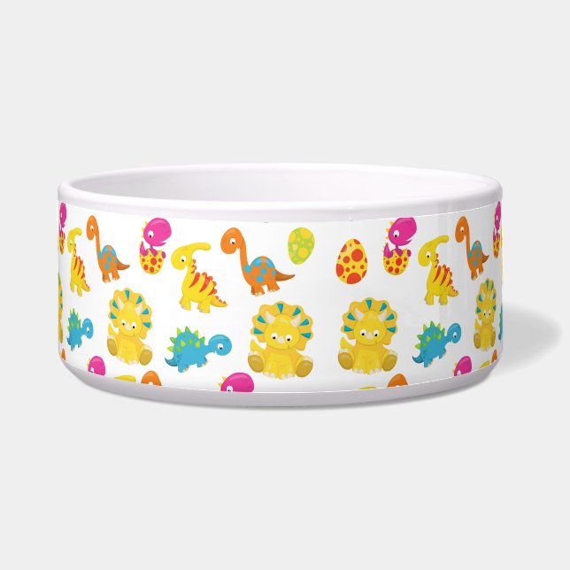 Cute Dinosaurs, Pattern Of Dinosaurs, Baby Dino Bowl (Front)