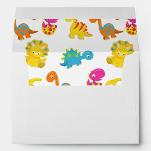 Cute Dinosaurs, Pattern Of Dinosaurs, Baby Dino Envelope