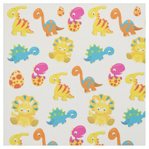 Cute Dinosaurs, Pattern Of Dinosaurs, Baby Dino Fabric