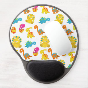Cute Dinosaurs, Pattern Of Dinosaurs, Baby Dino Gel Mouse Pad