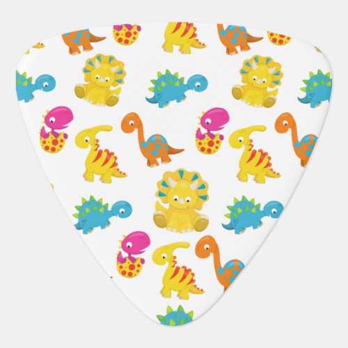 Cute Dinosaurs Pattern Of Dinosaurs Baby Dino Guitar Pick