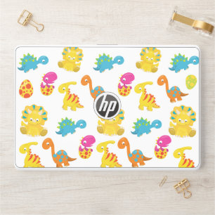 Cute Dinosaurs, Pattern Of Dinosaurs, Baby Dino HP Laptop Skin