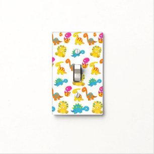 Cute Dinosaurs, Pattern Of Dinosaurs, Baby Dino Light Switch Cover