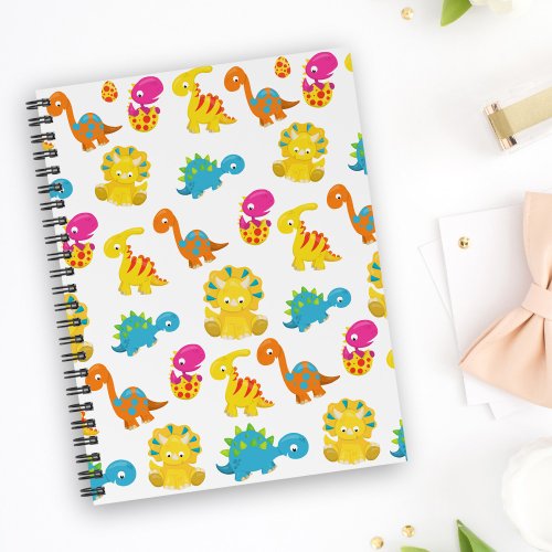 Cute Dinosaurs Pattern Of Dinosaurs Baby Dino Notebook