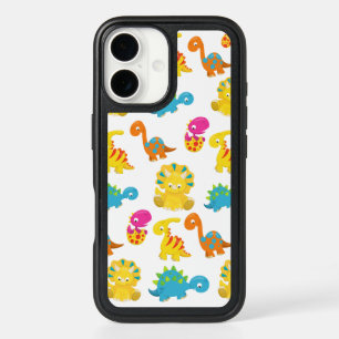 Cute Dinosaurs, Pattern Of Dinosaurs, Baby Dino iPhone 16 Case