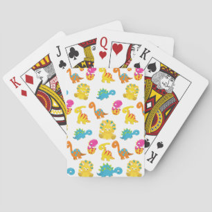 Cute Dinosaurs, Pattern Of Dinosaurs, Baby Dino Poker Cards