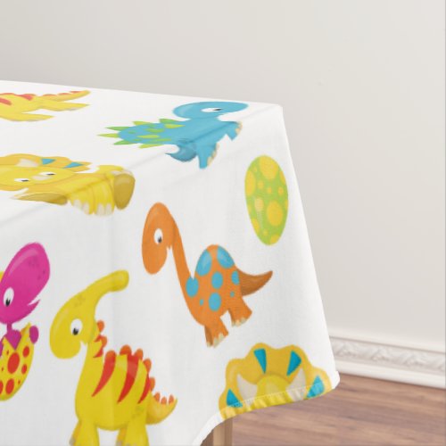 Cute Dinosaurs Pattern Of Dinosaurs Baby Dino Tablecloth