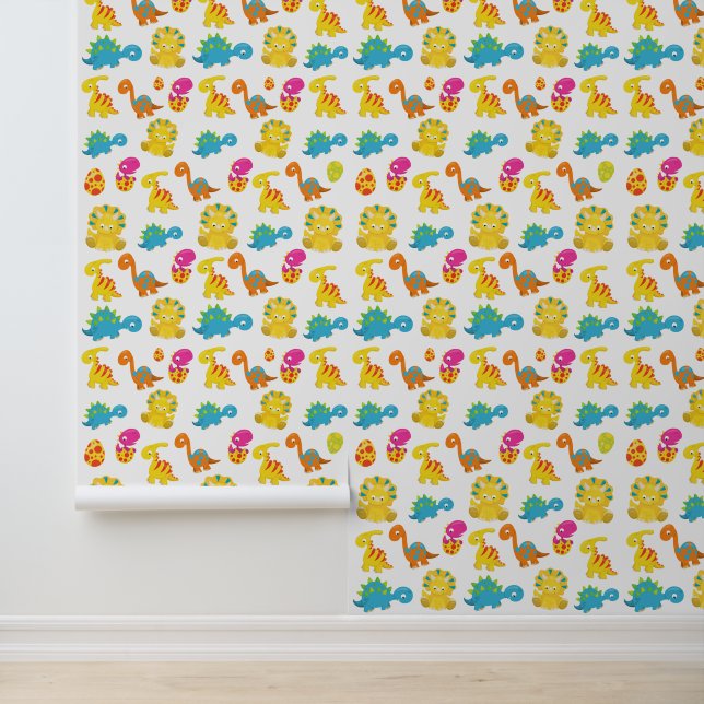 Cute Dinosaurs, Pattern Of Dinosaurs, Baby Dino Wallpaper (Application)