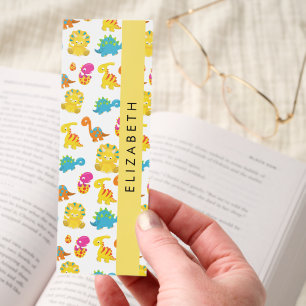 Cute Dinosaurs, Pattern Of Dinosaurs, Your Name Bookmarks