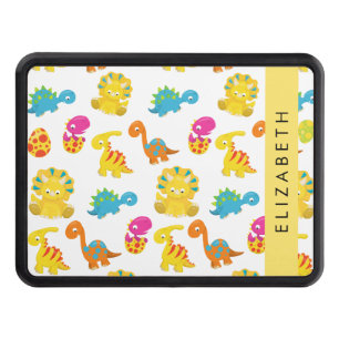 Cute Dinosaurs, Pattern Of Dinosaurs, Your Name Hitch Cover