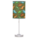 Cute Dinosaurs Pattern Table Lamp at Zazzle