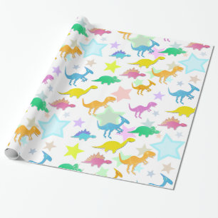 Cute Dinosaurs Pattern Wrapping Paper