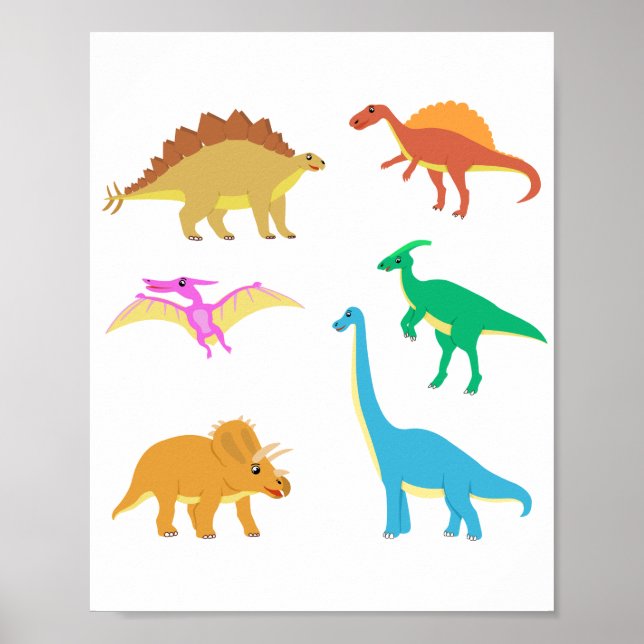 Cute Dinosaurs  Poster (Front)