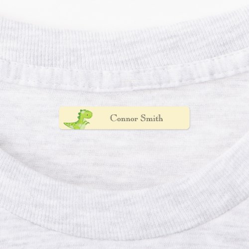 Cute Dinosaurs School Day Care Name Clothing Labels