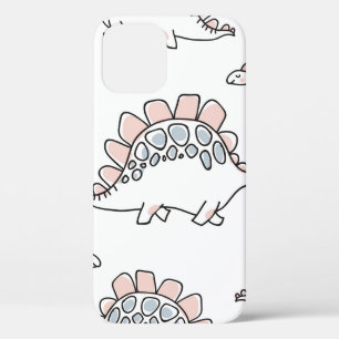 Cute dinosaurs seamless pattern iPhone 12 case