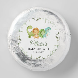 Cute Dinosaurs, T-Rex, Jurassic, Baby Shower Dipped Oreo Cookie Favors
