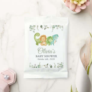 Cute Dinosaurs, T-Rex, Jurassic, Baby Shower Hot Chocolate Drink Mix