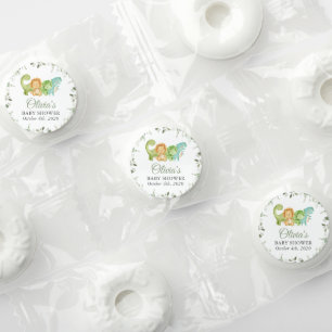 Cute Dinosaurs, T-Rex, Jurassic, Baby Shower Life Saver® Mints