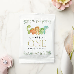 Cute Dinosaurs, T-Rex, Jurassic, First Birthday Hot Chocolate Drink Mix