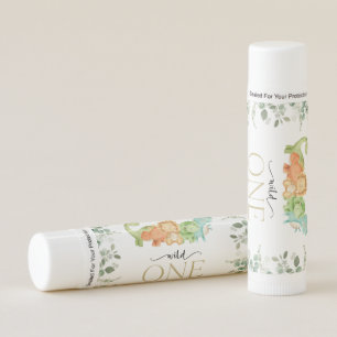 Cute Dinosaurs, T-Rex, Jurassic, First Birthday Lip Balm