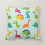 Cute Dinosaurs Throw Pillow