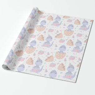 Cute Dinosaurs Wrapping Paper
