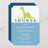 Cute DinoThemed Baby Shower Invitation (Front/Back)