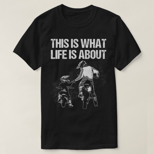 Cute Dirt Bike Art For Men Father Dirtbike Motorcy T-Shirt (Design Front)