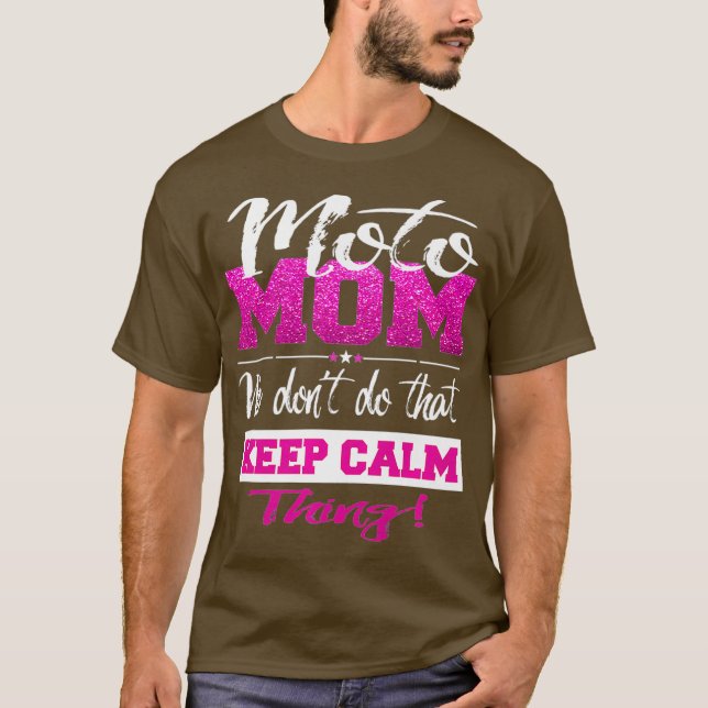 Cute Dirt Bike Moto Mom Motocross Mothers Gift T-Shirt (Front)