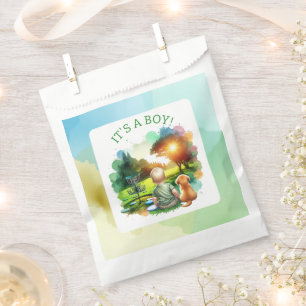 Cute Disc Golf Boy's Baby Shower It's a Boy! Favor Bag