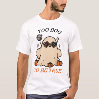 Cute Disco Ghost Halloween T-Shirt