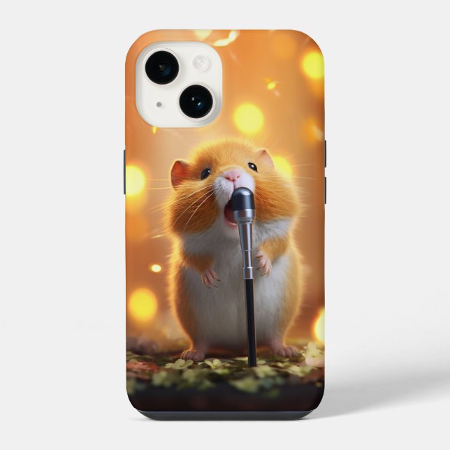 Cute Diva Hamster Iphone Case (Back)