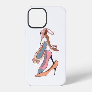 Cute Diva Watercolor Stilettos Girly Glam iPhone 12 Case