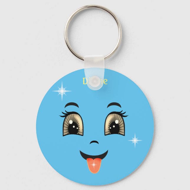 Cute Divine Happy face Keychain (Front)