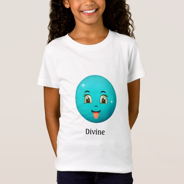 Cute Divine Happy face T-Shirt (Front)