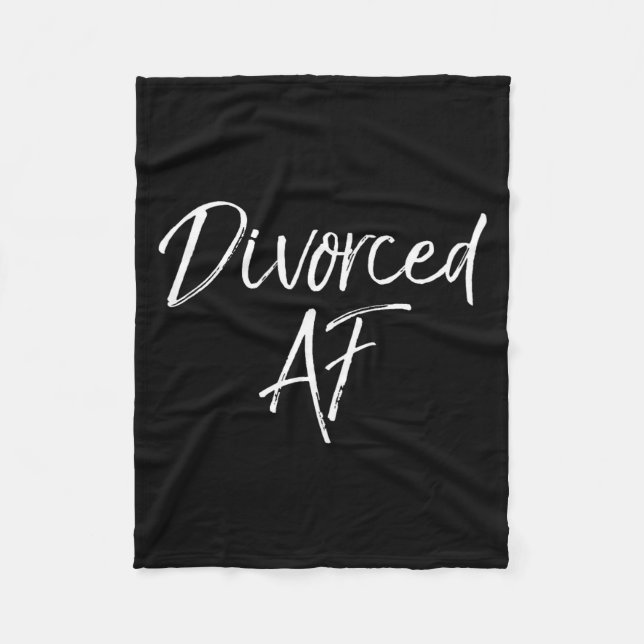 Cute Divorce Gift For Women Funny Divorcee Idea Di Fleece Blanket (Front)