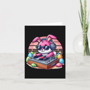 Cute Dj Easter Bunny Card