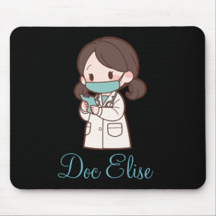  Cute Doctor Appreciation Gift Name Personalized  Mouse Pad
