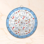 Cute Doctor Medicine Elements Dart Board<br><div class="desc">Cute and simple dart board with a medical tool pattern design. Great gift for doctors and nurses,  but also for health care related parties. Illustrated and designed by Patricia Alvarez.</div>