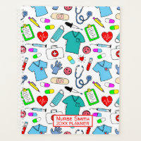 Cute Doctor Nurse Medical Supplies Pattern
