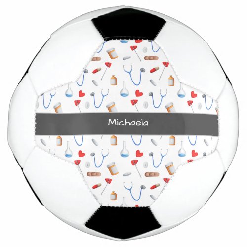 Cute Doctor Nurse Medicine Clinic Equipment Heart Soccer Ball