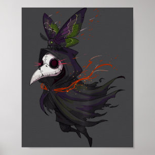 Cute Doctor Occult Face Plague Gothic Cottagecore Poster