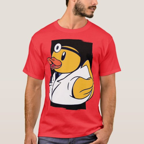 Cute Doctor Rubber Duckie Medical Doctor Rubber Du T_Shirt