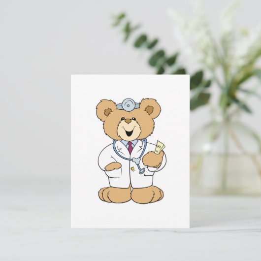Cute Doctor Teddy Bear (Standing Front)