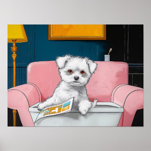 Cute dog 03 poster