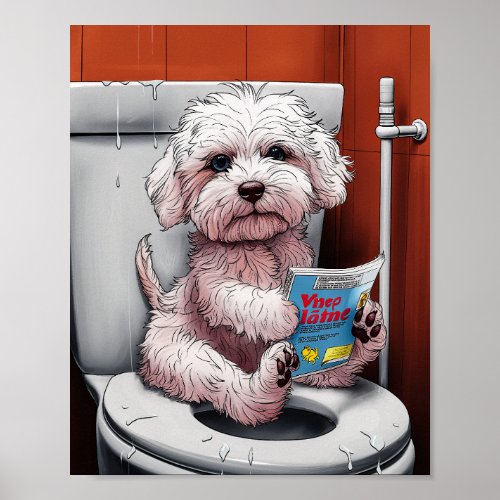 Cute dog 08 poster